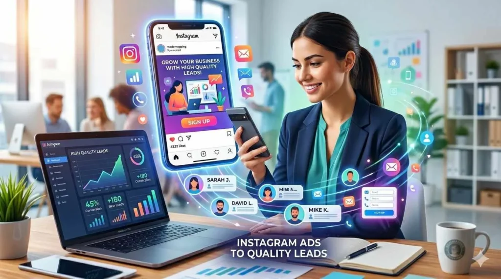 How Instagram-lead-generation works with ads and audience targeting